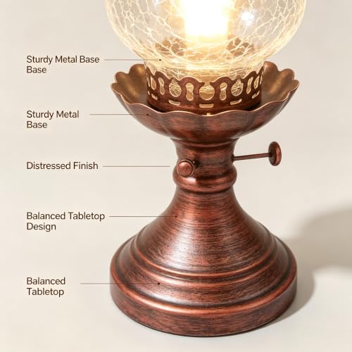 Vintage Kerosene Style Table Lamp