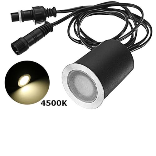 Recessed LED Deck Light Kits with Black Protecting Shell φ32mm (16 Count)