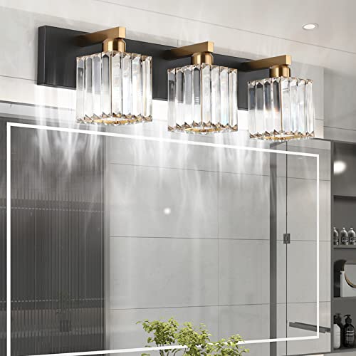 Crystal Vanity Light Bathroom Lighting Fixtures 3 Light Modern Vanity Lighting Fixtures