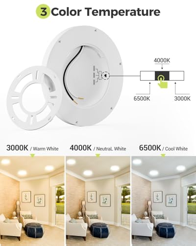 2PACK LED Flush Mount Ceiling Light (2 Count)