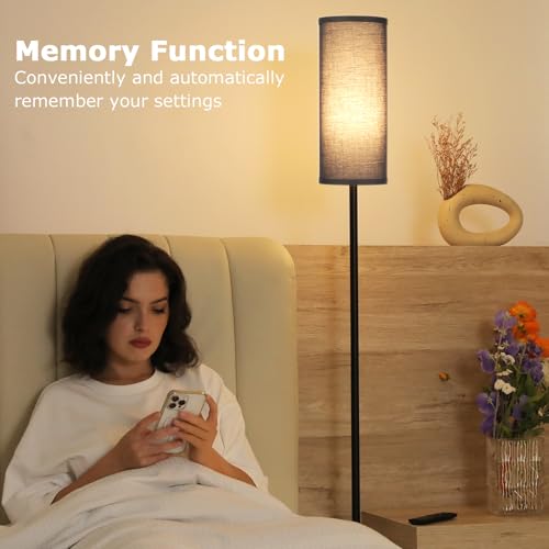 64'' Floor Lamps for Living Room with Remote Control and Stepless Dimmable Colors Temperature & Brightness