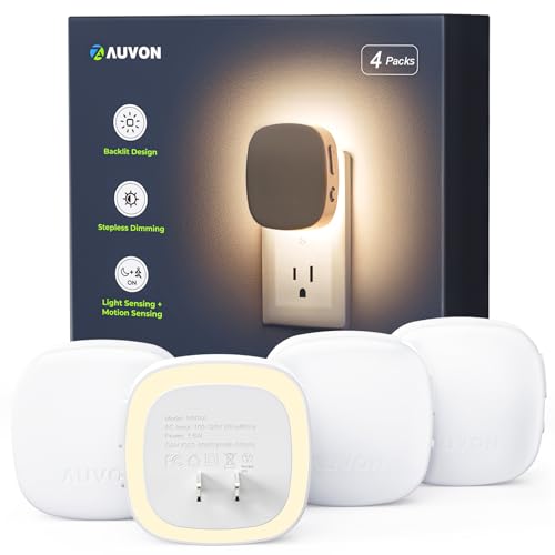 Plug in LED Backlit Night Light 4 Packs (4 Count)