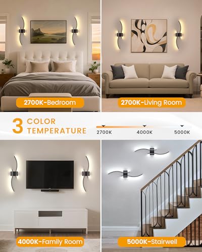 39.4 Inch Battery Operated Wall Sconce Set of 2 (2 Count)