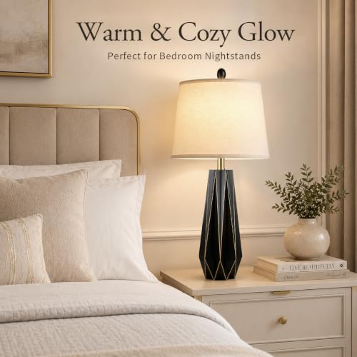 28'' Black Table Lamp for Living Room