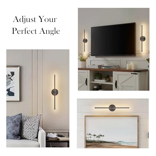 Battery Operated Wall Sconces Set of Two Wireless Wall Lights (2 Count)