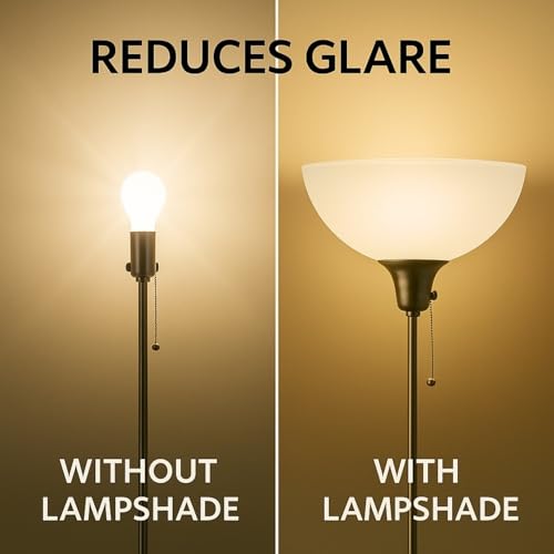 Glass Lamp Shade Replacement for Floor Lamp