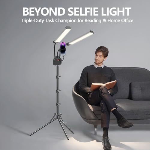 Selfie Light with 75'' Tripod Stand
