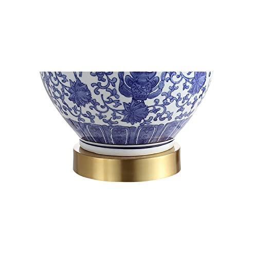 Jennifer Ceramic Ginger Jar Lamp 25.25"