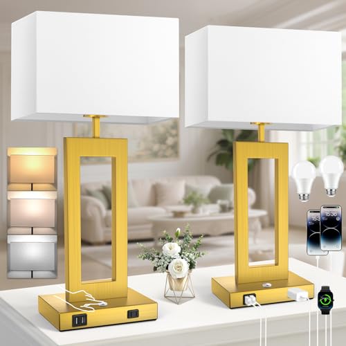 Table Lamps for Bedrooms Set of 2 (2 Count)