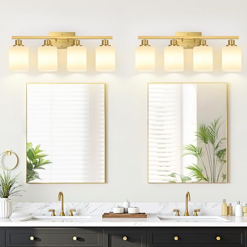 4 Light Bathroom Light Fixtures (4 Count)