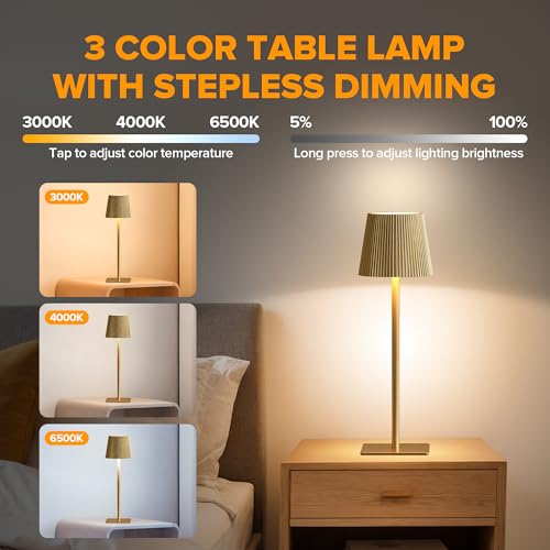 4 Pack Cordless Table Lamp (4 Count)