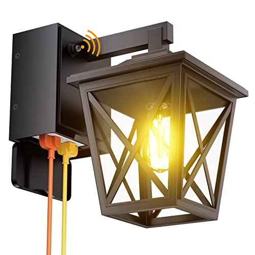 Porch Lights with GFCI Outlet Aircraft Grade Aluminum Alloy
