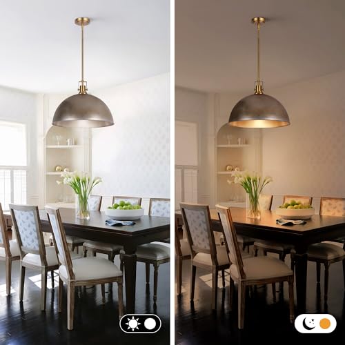 18 Inch Antique Silver Large Pendant Light Kitchen Island