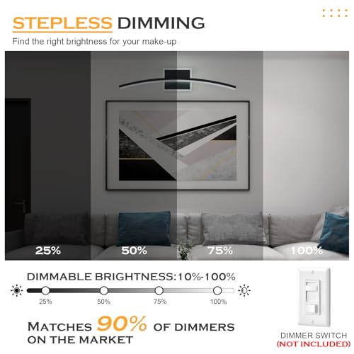 Modern LED Wall Sconce Black Light Fixtures Over Mirror Modern Bath Wall Lighting for Bathroom