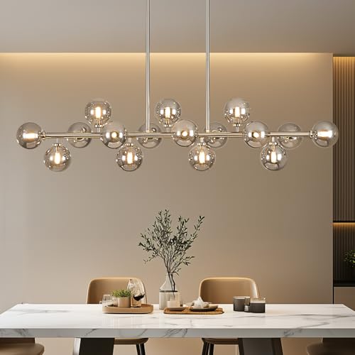 55" Long Chandeliers for Dining Room Kitchen Island
