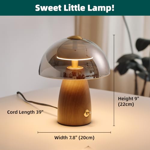 Mid Century Glass Table Lamp