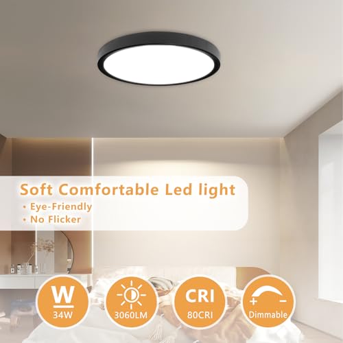 Dimmable 15.8 Inch Led Ceiling Light Flush Mount (6 Count)