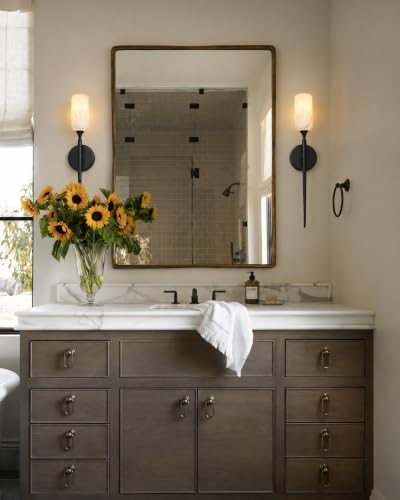 Natural Alabaster Wall Sconce Marble Bathroom Vanity Light