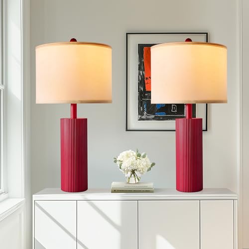 24.5”Modern Table Lamps for Living Room (2 Count)
