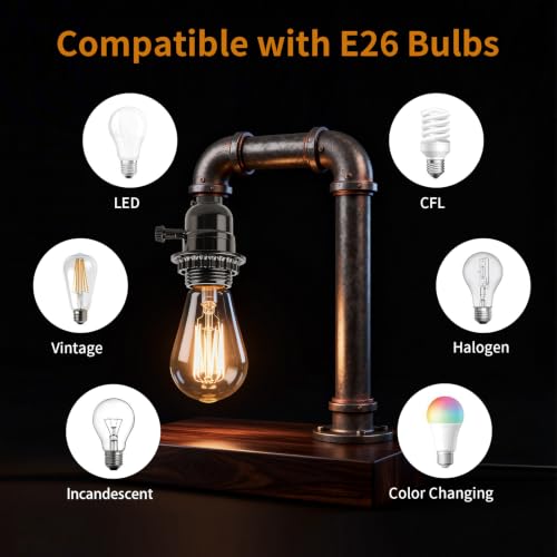 2 Pack E26 Lamp Socket Replacement with ON