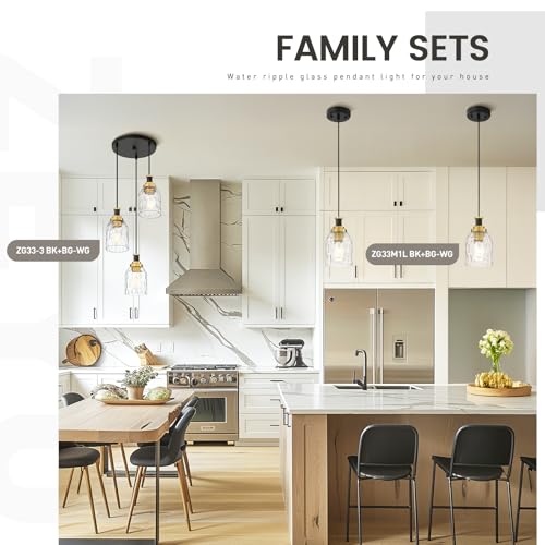 Glass Pendant Lights Kitchen Island