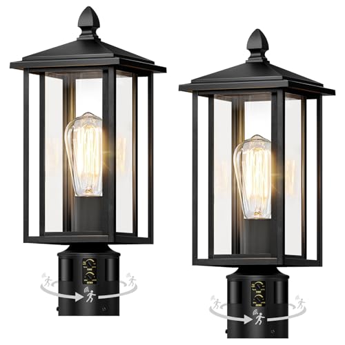 Motion Sensor Outdoor Post Lights (2 Count)
