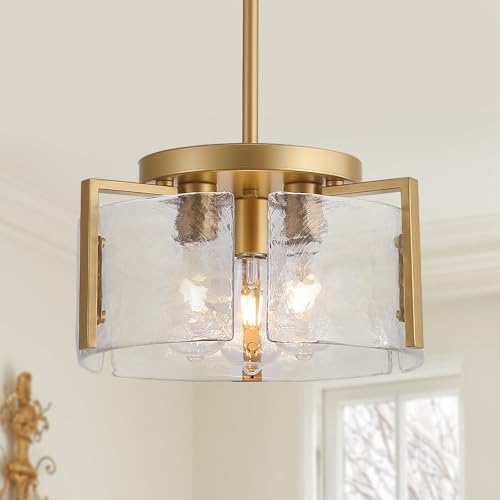 Glass Drum Chandelier for Dining Room