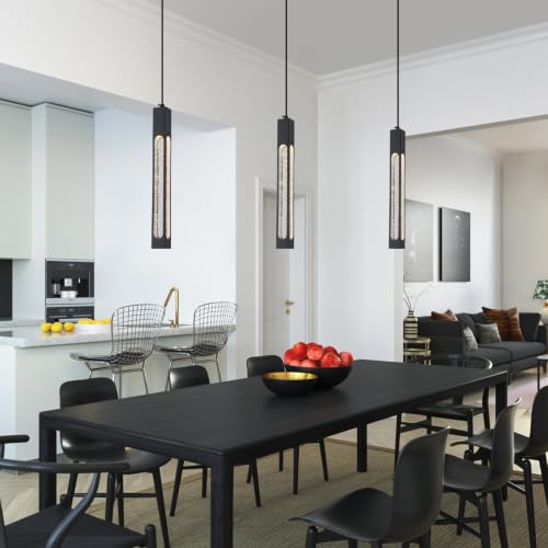 Modern Pendant Lights (Black / 3 Pack)