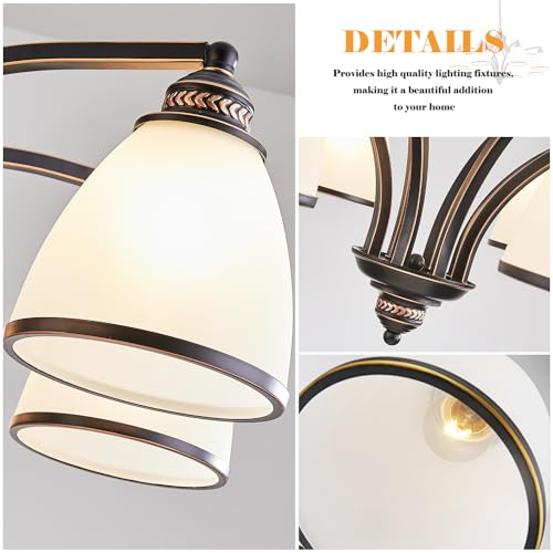 Rustic Chandeliers for Dining Room Farmhouse Chandelier With 8