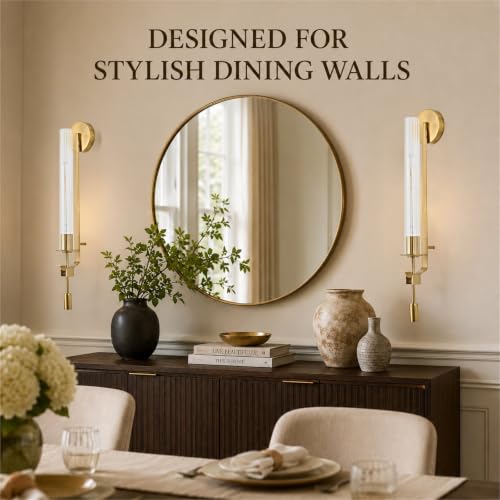 Gold Wall Sconces Set of 2 (2 Count)