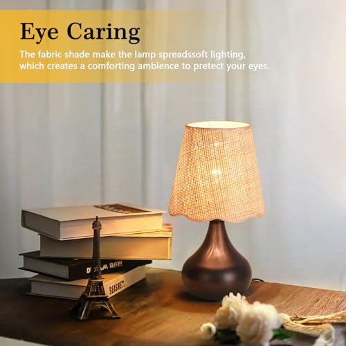 Oil Rubbed Bronze Small Table Lamp Touch Control