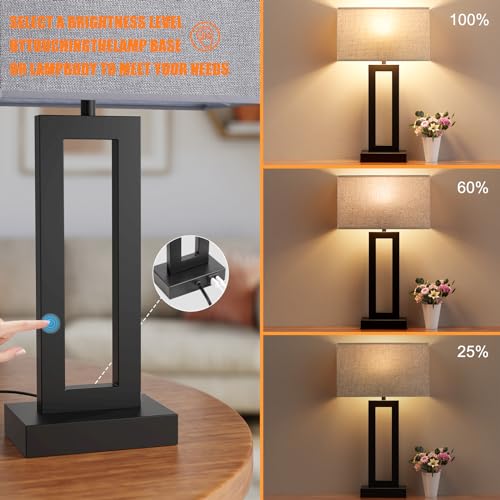 22" Tall Living Room Lamps for Night Stands (2 Count)