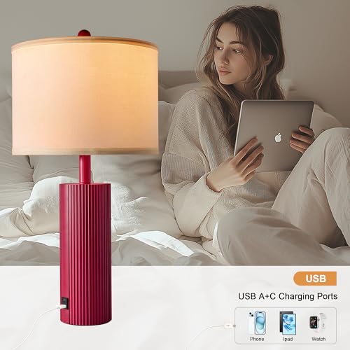 24.5”Modern Table Lamps for Living Room (2 Count)