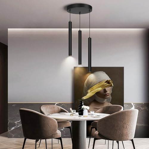 Modern 3 Light Pendant Light Fixtures Round Pendant Lights (3 Count)