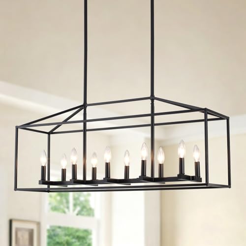 38'' Black Dining Room Light Fixture