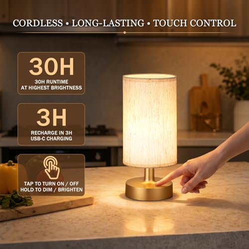 Cordless Table Lamp Rechargeable Small