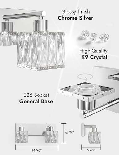 Chrome Bathroom Light Fixtures