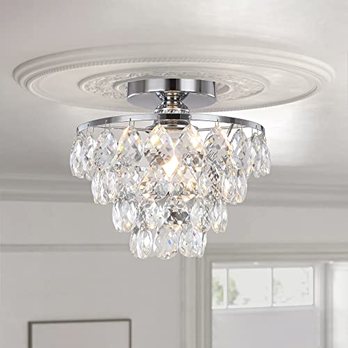 Mini Crystal Chandelier Ceiling Light Small