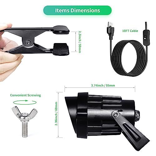 LED Clamp Spot Lights (2 Count)