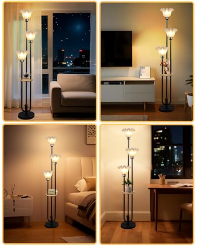 Flower Floor Lamp for Living Room (3 Count)
