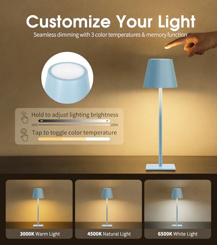 3 Pack Cordless Table Lamp