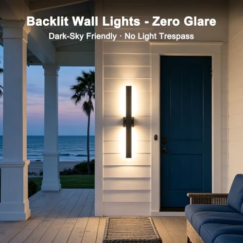 Aluminum 32 in Long Outdoor Wall Light Fixture
