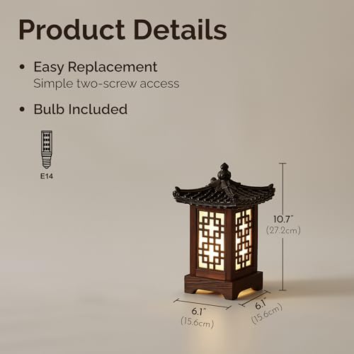 Traditional Korean Wood Lamp