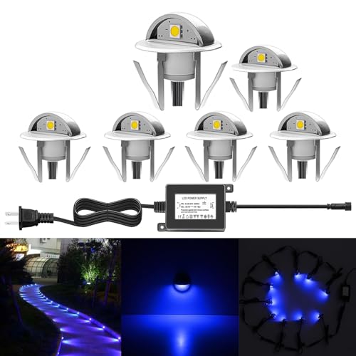 6 Pack LED Stair Lights Kit Low Voltage Waterproof IP65 Outdoor 1 (6 Count)