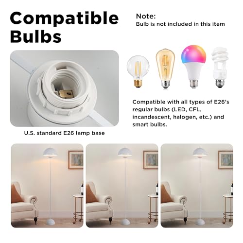 Mid Century Modern Metal Bud Floor Lamp for Home and Office