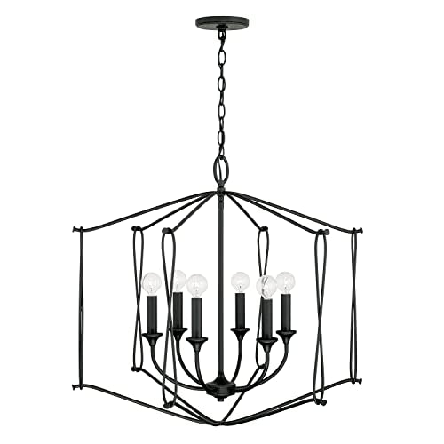Capital Lighting 541661BI Bentley Transitional Airy Design Candle Foyer Light Fixture