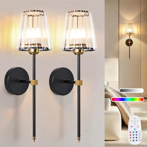 Battery Operated Wall Sconce Set of 2 (2 Count)