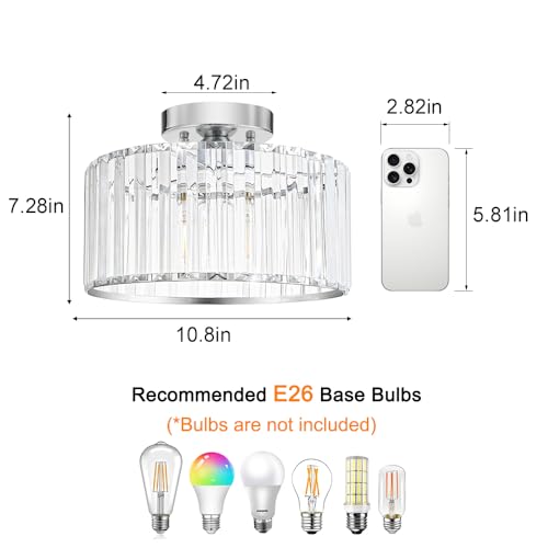 Crystal Ceiling Light Fixture
