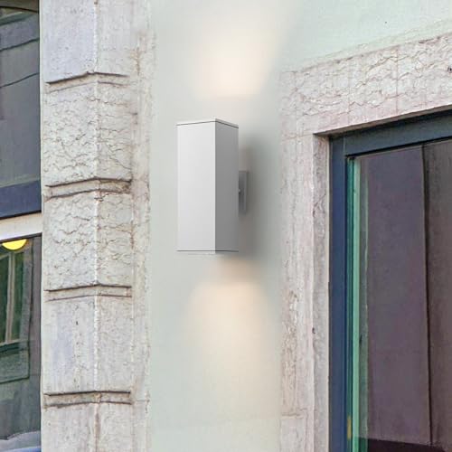 14" Modern Outdoor Porch Light in 2 Lights (2 Count)