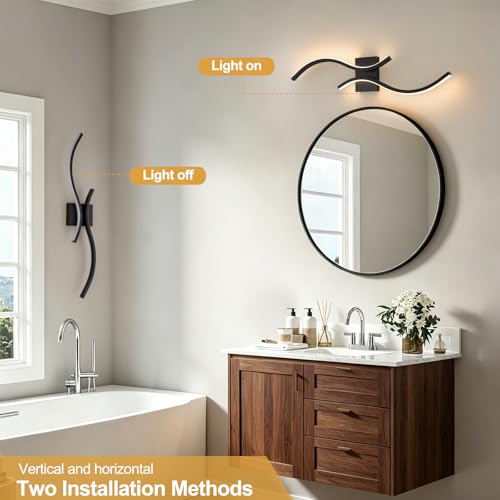 Modern LED Wall Sconce Set of Two
